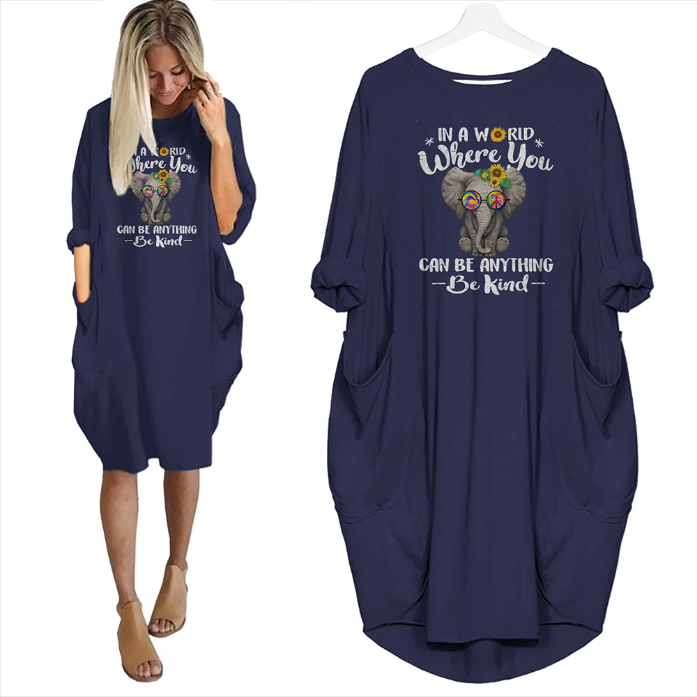In A World Where You Can Be Anything Be Kind Limited Edition Pocket Dress