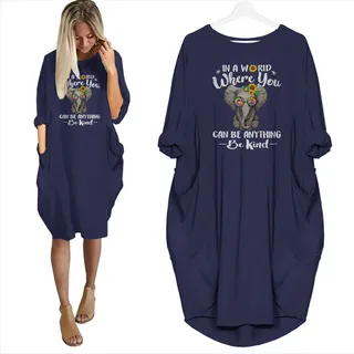 In A World Where You Can Be Anything Be Kind Limited Edition Pocket Dress – alternate