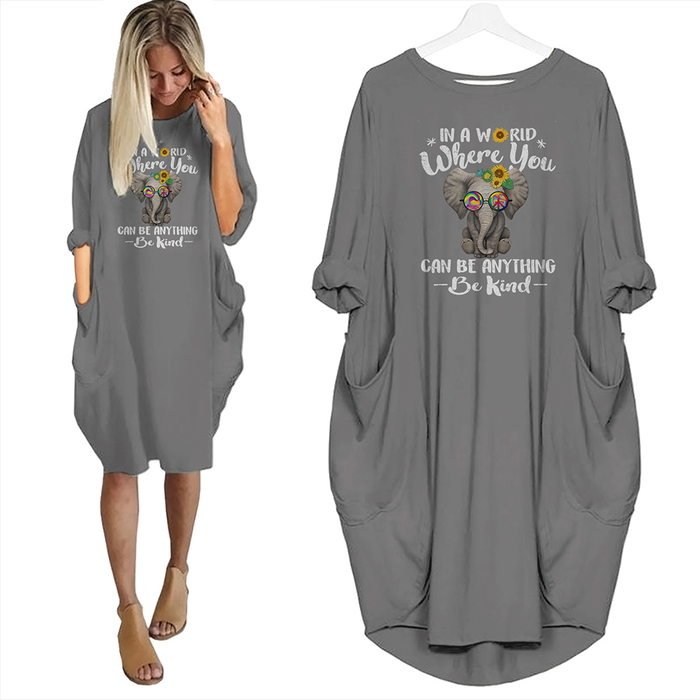 In A World Where You Can Be Anything Be Kind Limited Edition Pocket Dress