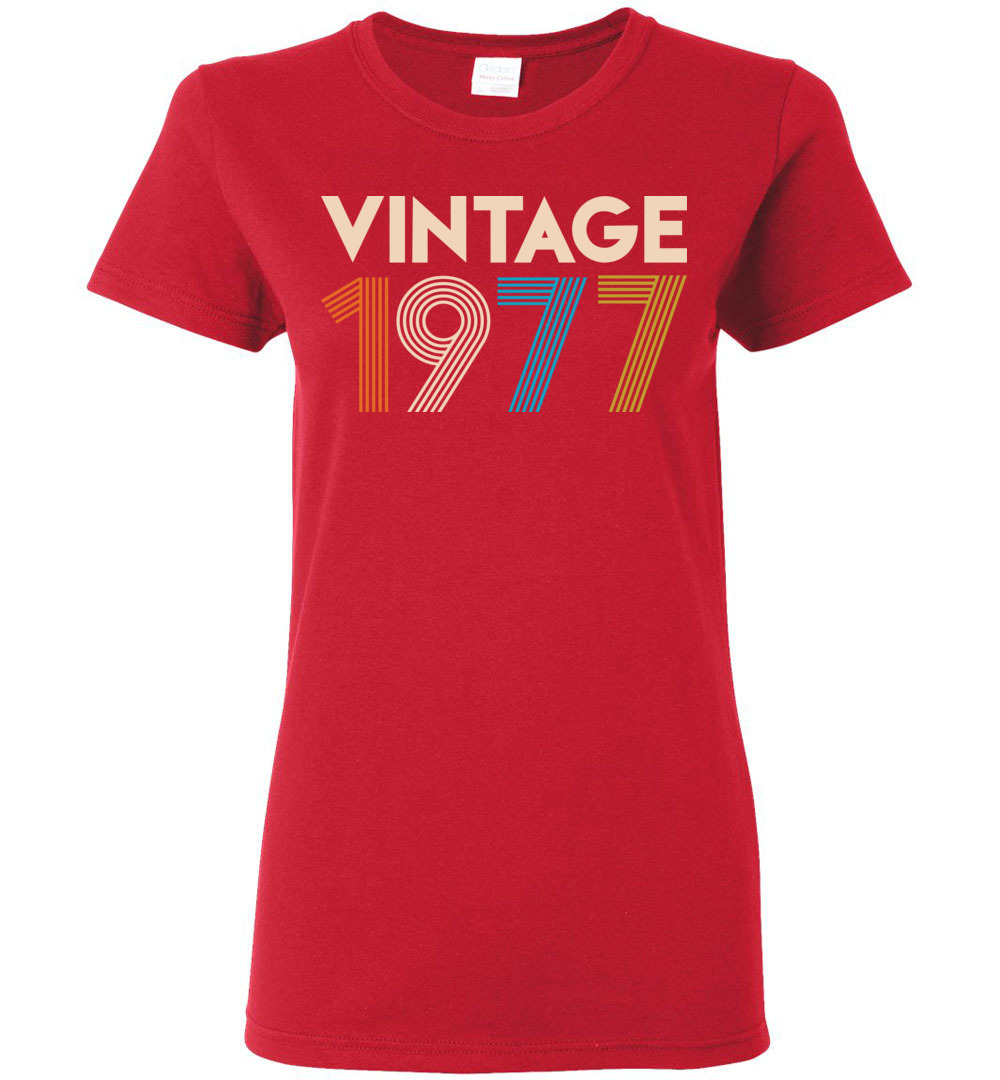 Vintage 1977 Limited Edition Ladies Short-Sleeve Vintage 1977 Limited Edition Ladies Short-Sleeve