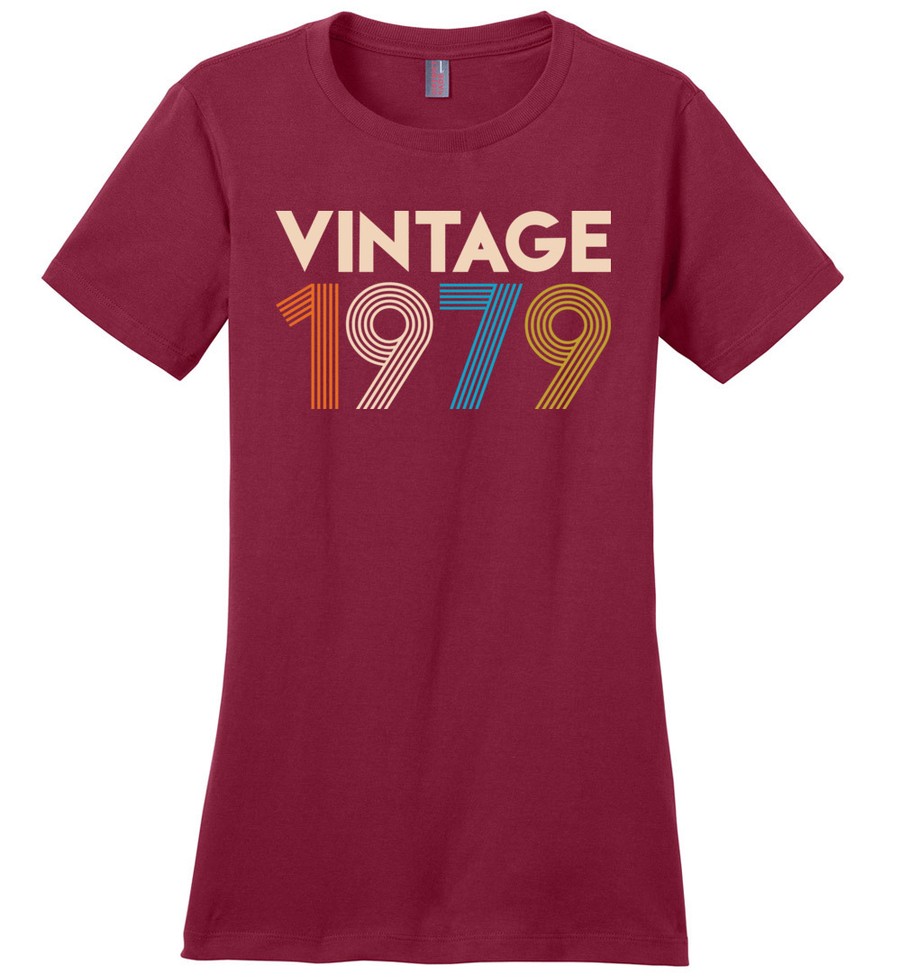 Birthday Shirt Gift Ideas For Women Vintage 1979 Black Birthday Shirt Gift Ideas For Women Vintage 1979 Black