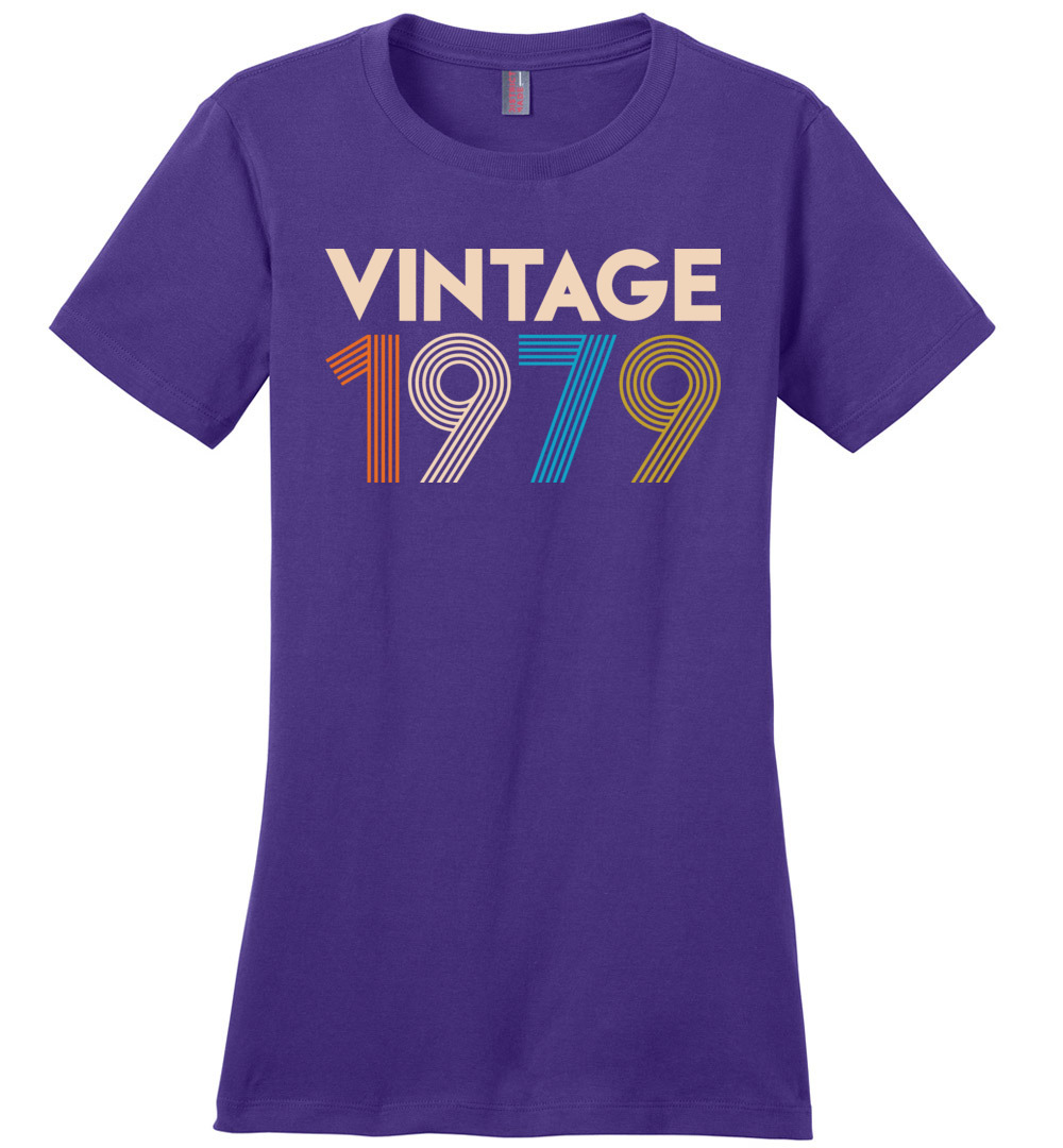 Birthday Shirt Gift Ideas For Women Vintage 1979 Black Birthday Shirt Gift Ideas For Women Vintage 1979 Black