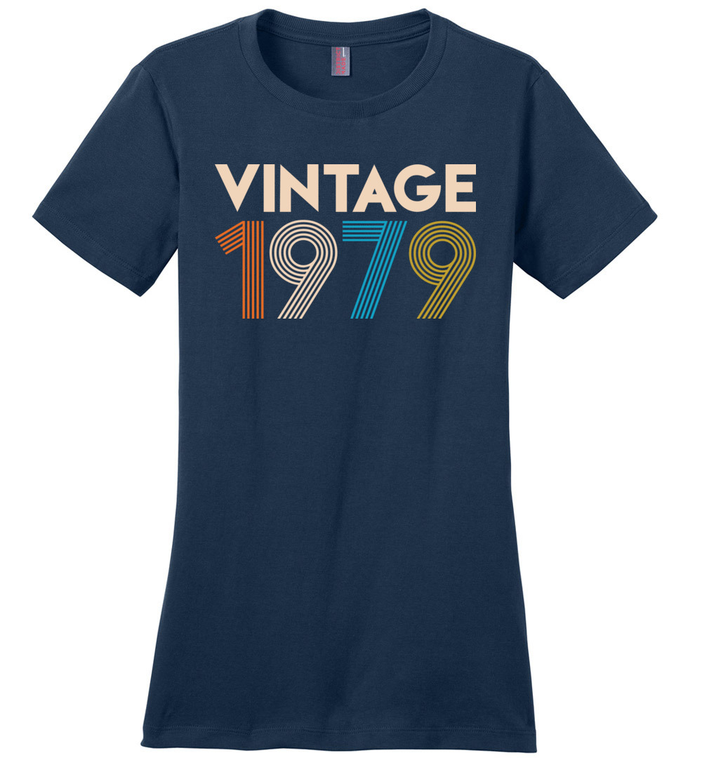 Birthday Shirt Gift Ideas For Women Vintage 1979 Black Birthday Shirt Gift Ideas For Women Vintage 1979 Black