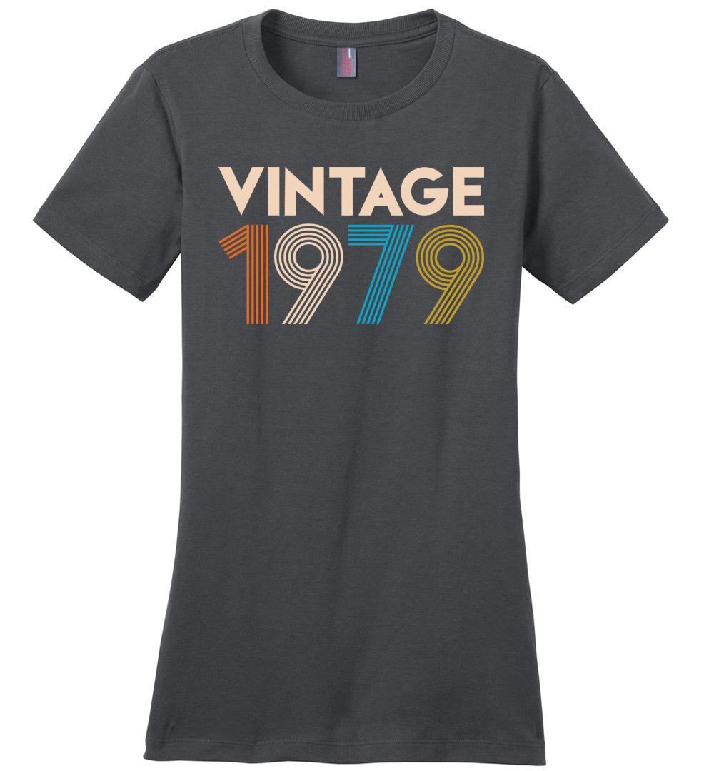 Birthday Shirt Gift Ideas For Women Vintage 1979 Black Birthday Shirt Gift Ideas For Women Vintage 1979 Black
